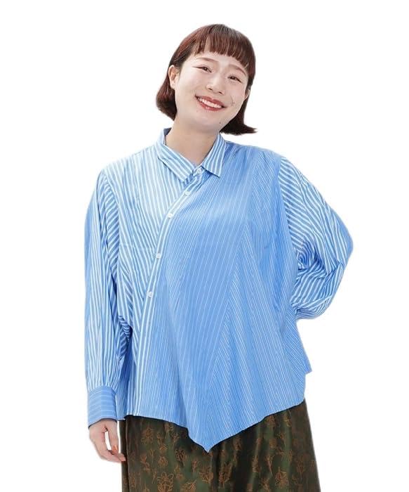 アズノゥアズオオラカ（AS KNOW AS olaca）/【大きいサイズ】ボタンで遊び心のあるＳＨ Amazon | [アズノゥアズオオラカ] 大きいサイズ ボタンで遊び心のある